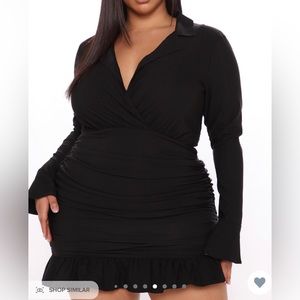 Black mini dress from Fashion Nova